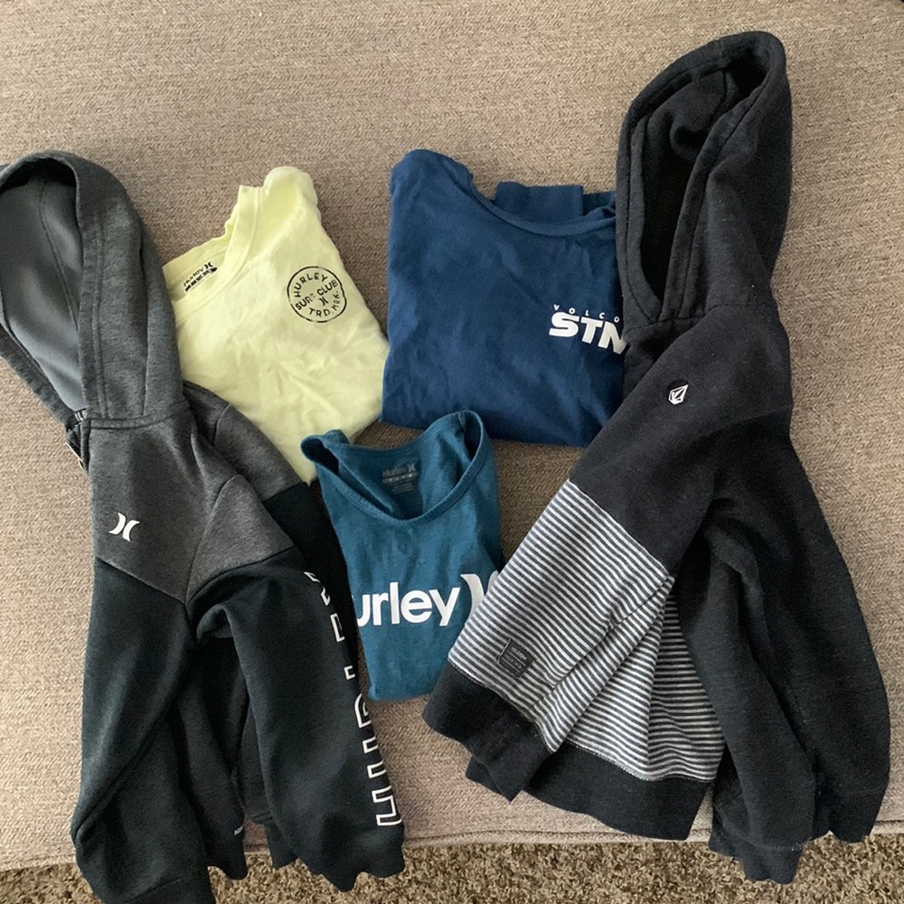 Lot of 2 hoodies, misc shirts